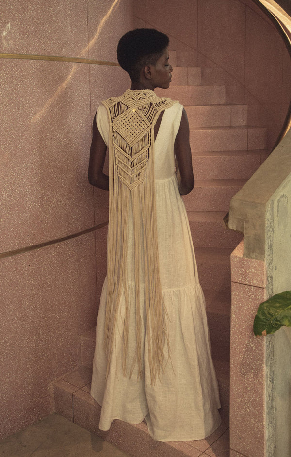 Handwoven Longline Cape